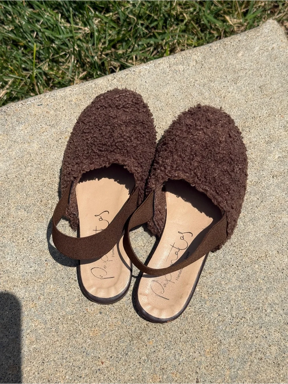 CHESTNUT SHEARLING MULES PAPANATAS | ELI 1957 size 29